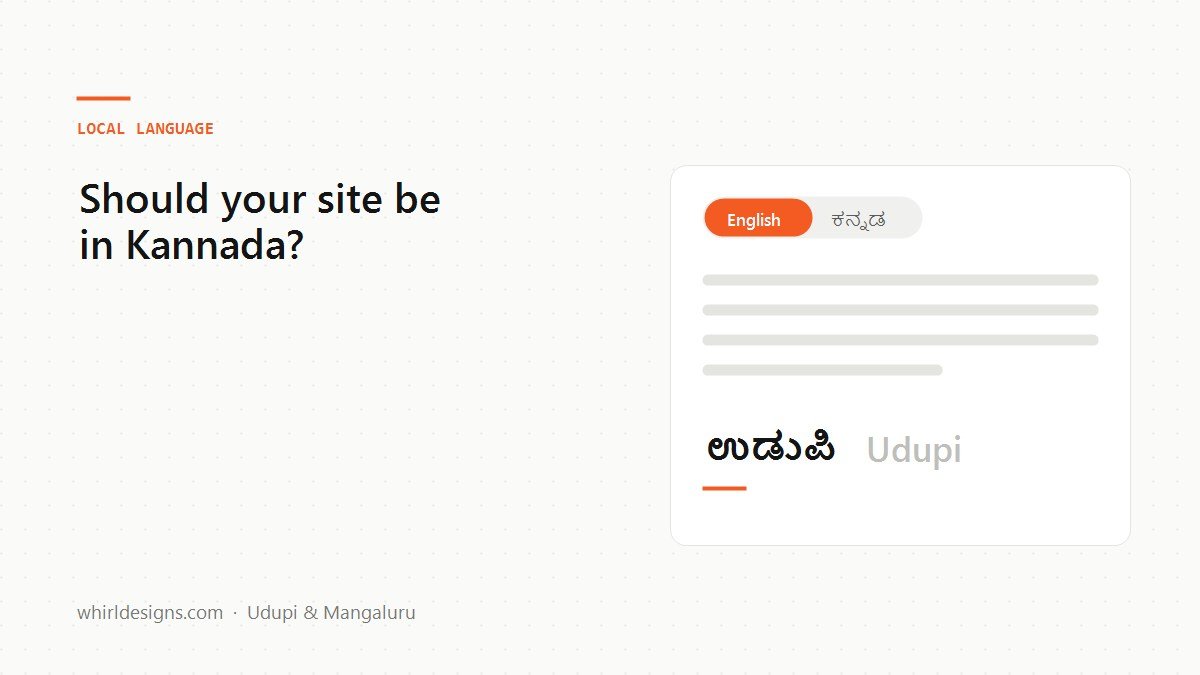 Should your website be in Kannada?