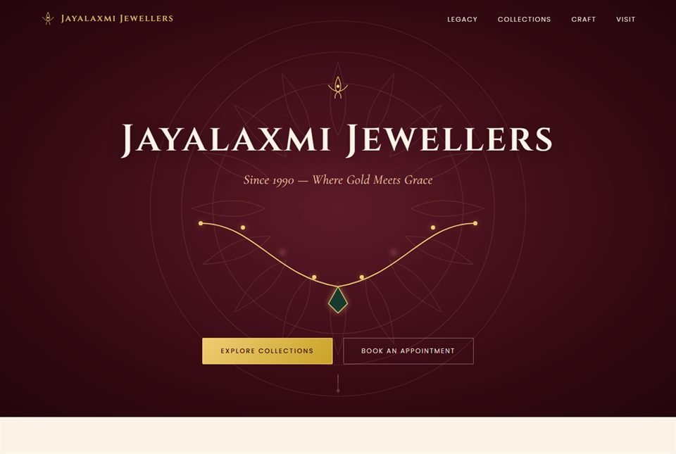 The Jayalaxmi Jewellers website