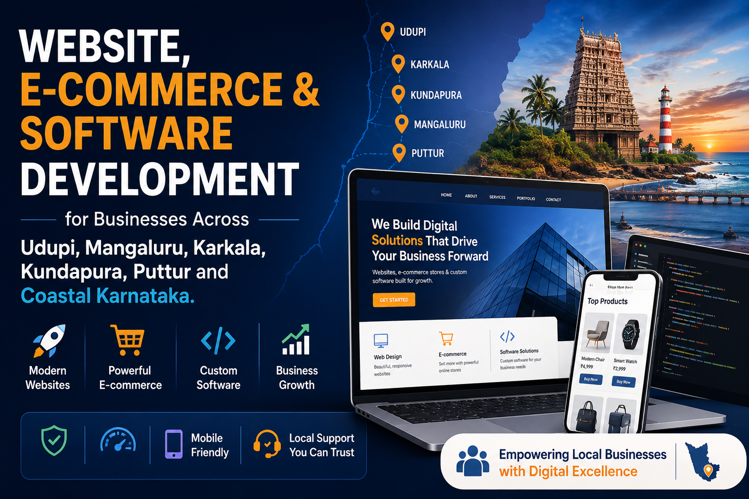 Web Design & Software for Coastal Karnataka | Whirl Designs